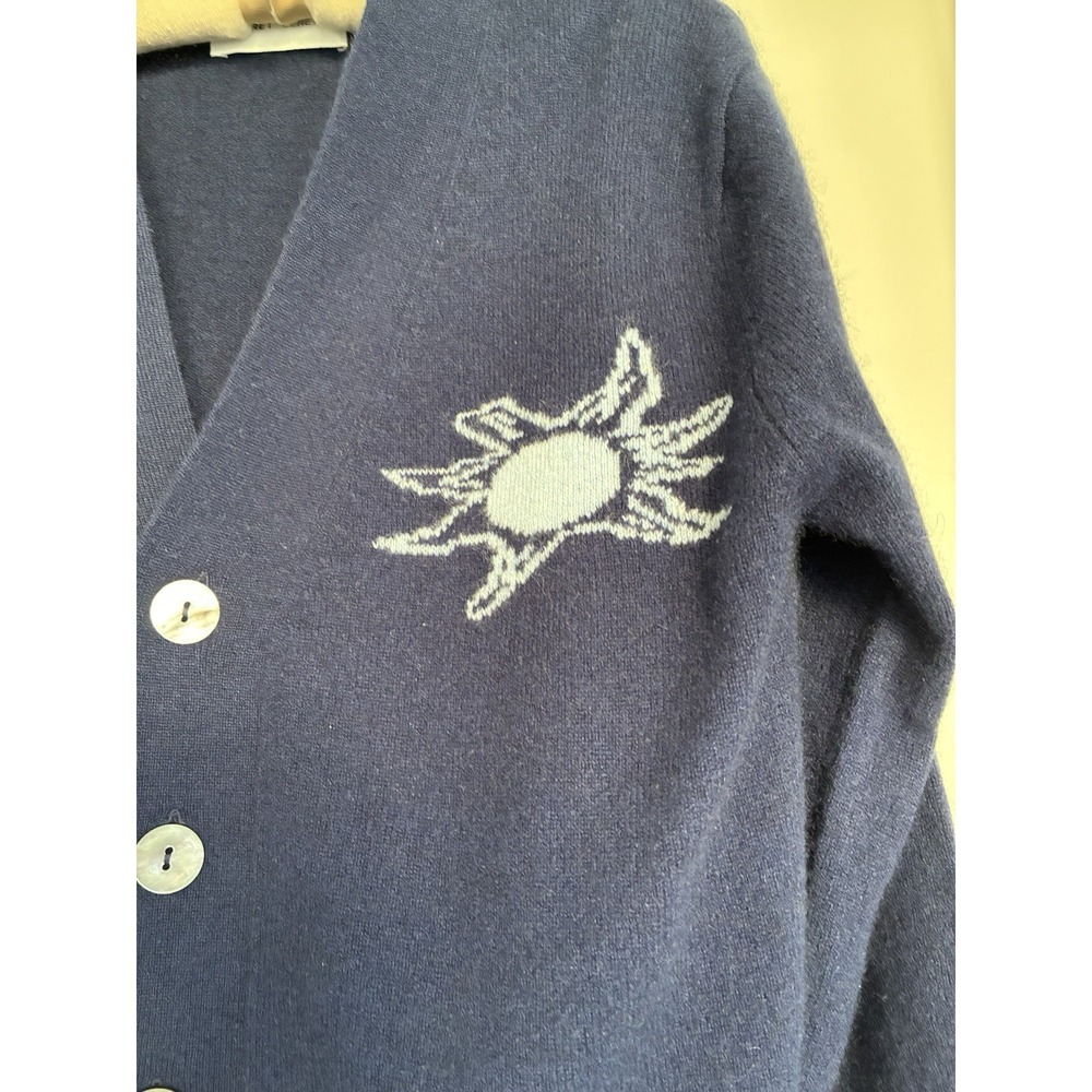 LERET LERET No. 90 Navy Cardigan Sweater Mongolian Cashmere Limited Edition XXS - Picture 6 of 14